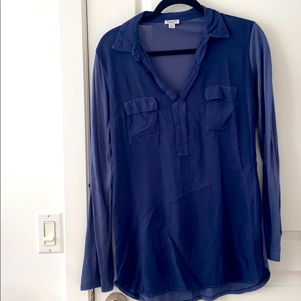 Splendid Navy Blouse